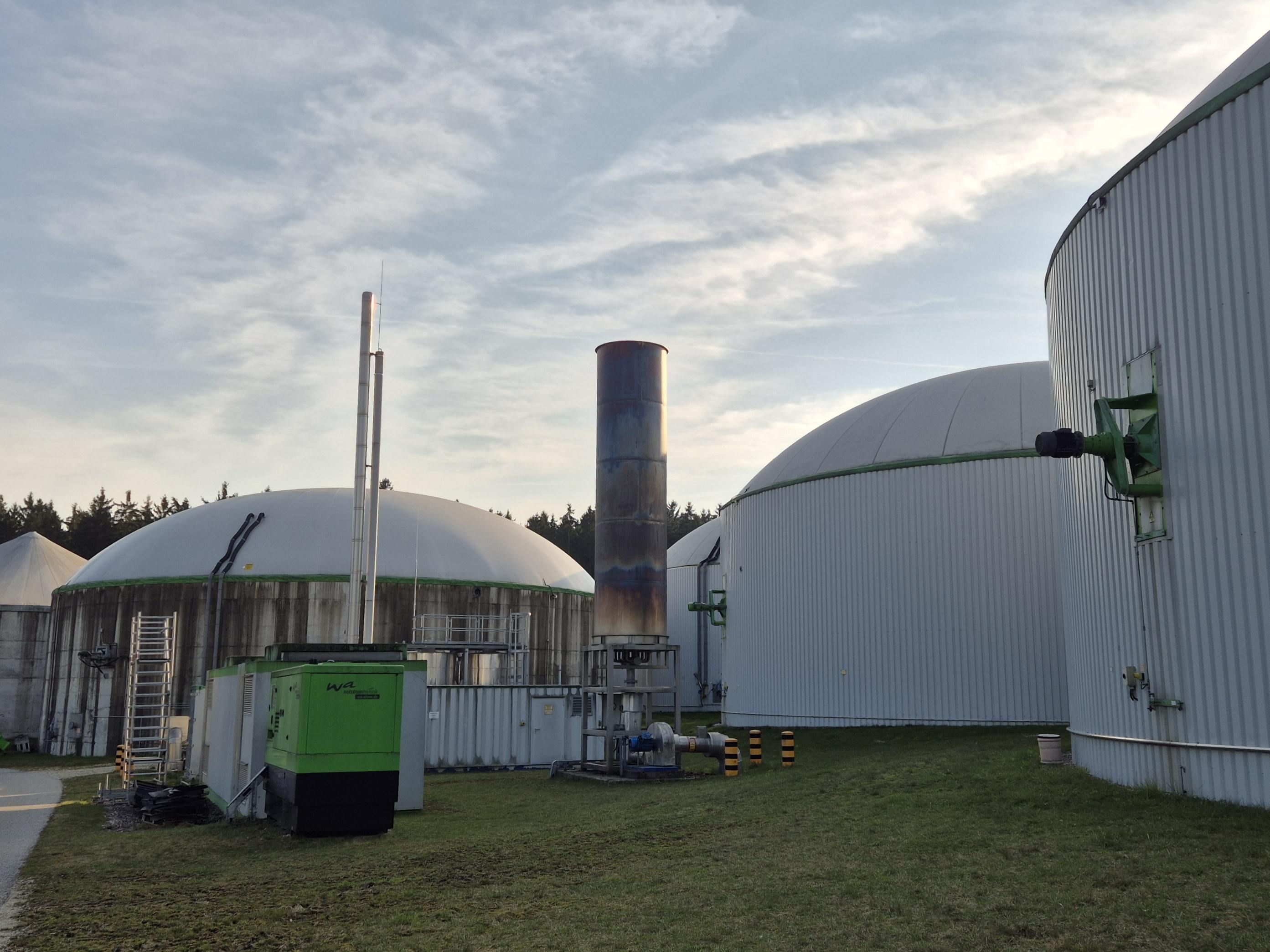Notfackel der Biogasanlage